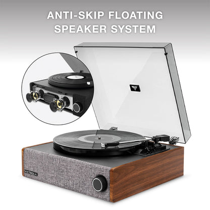 Victrola Eastwood LP Stereo Record Player with Bluetooth (Walnut)