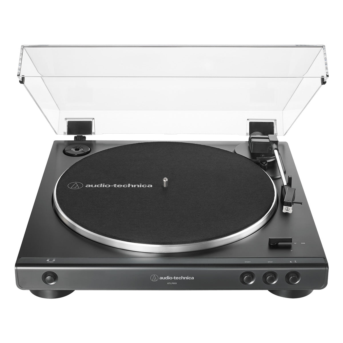 Audio-Technica AT-LP60X-BK Fully Automatic Belt-Drive Stereo Turntable (Black)