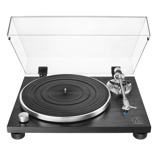 Audio-Technica AT-LPW30BKR Fully Manual Belt-Drive Turntable (Black Wood)