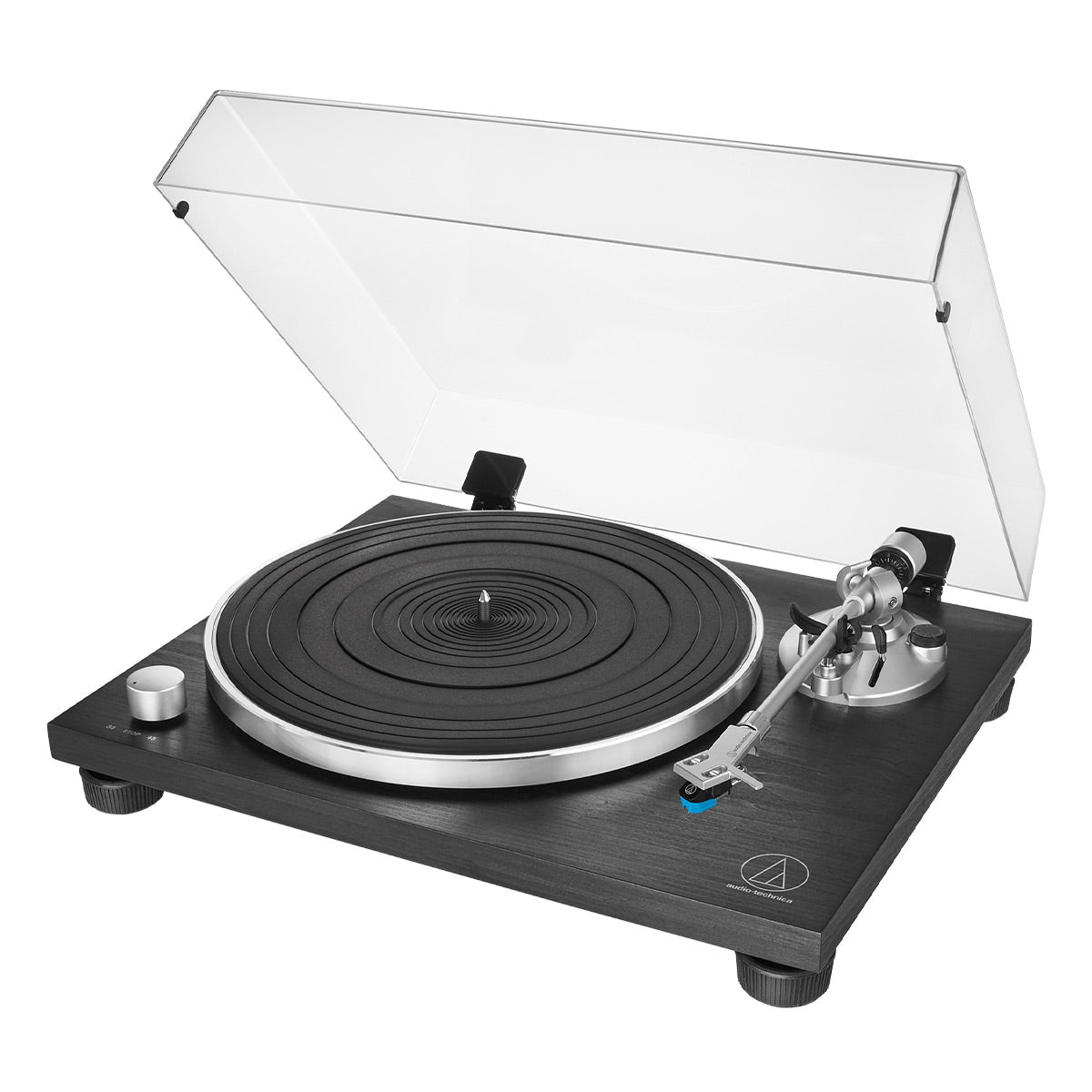 Audio-Technica AT-LPW30BKR Fully Manual Belt-Drive Turntable (Black Wood)