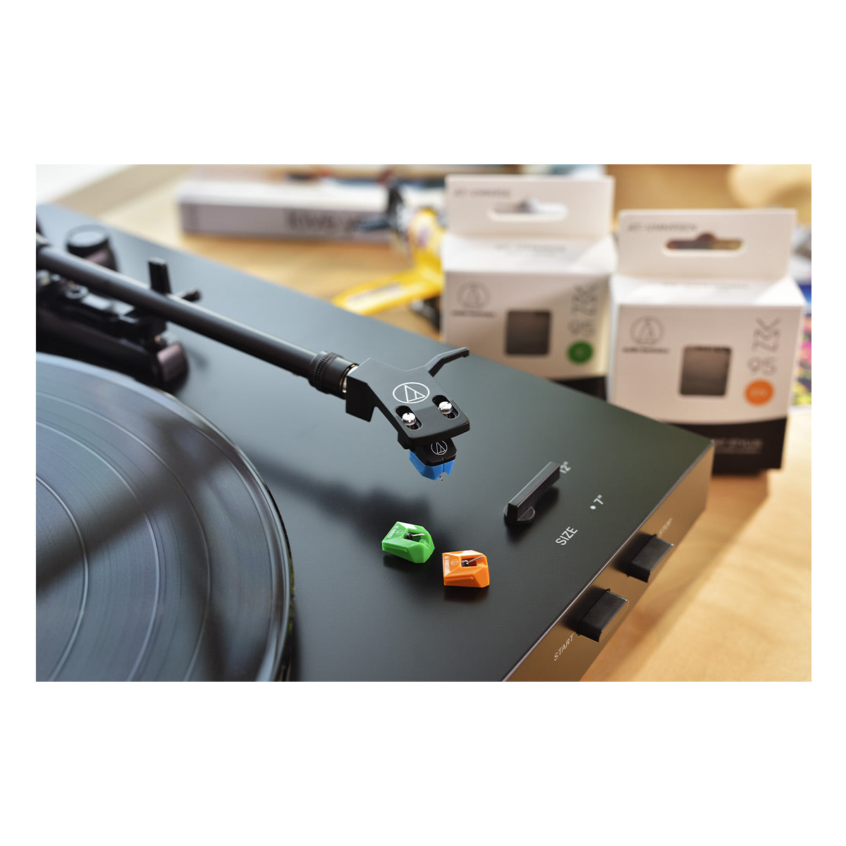 Audio-Technica AT-LP3xBT Fully Automatic Wireless Belt-Drive Turntable with Bluetooth (Black)