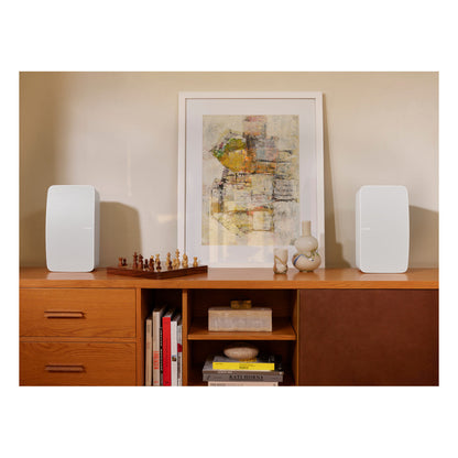 Victrola Stream Carbon Turntable with Sonos Five Wireless Speaker for Streaming Music (White)