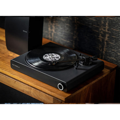 Victrola Stream Onyx Works with Sonos Wireless Turntable with Pair of Sonos Five Wireless Speakers for Streaming Music (White)