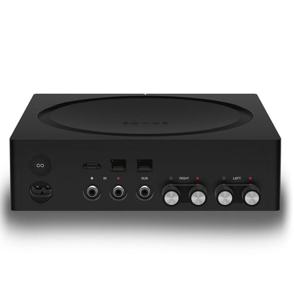 Victrola Stream Onyx Works with Sonos Wireless Turntable with Sonos Amp Wireless Hi-Fi Player