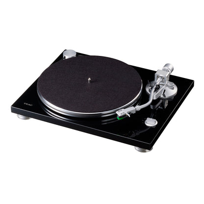 TEAC TN-3B-SE Manual Belt-Drive Turntable with SAEC Tonearm, Built-In Phono Amp, Anti-Skate, and Pre-Installed Audio-Technica MM Cartridge (Black)