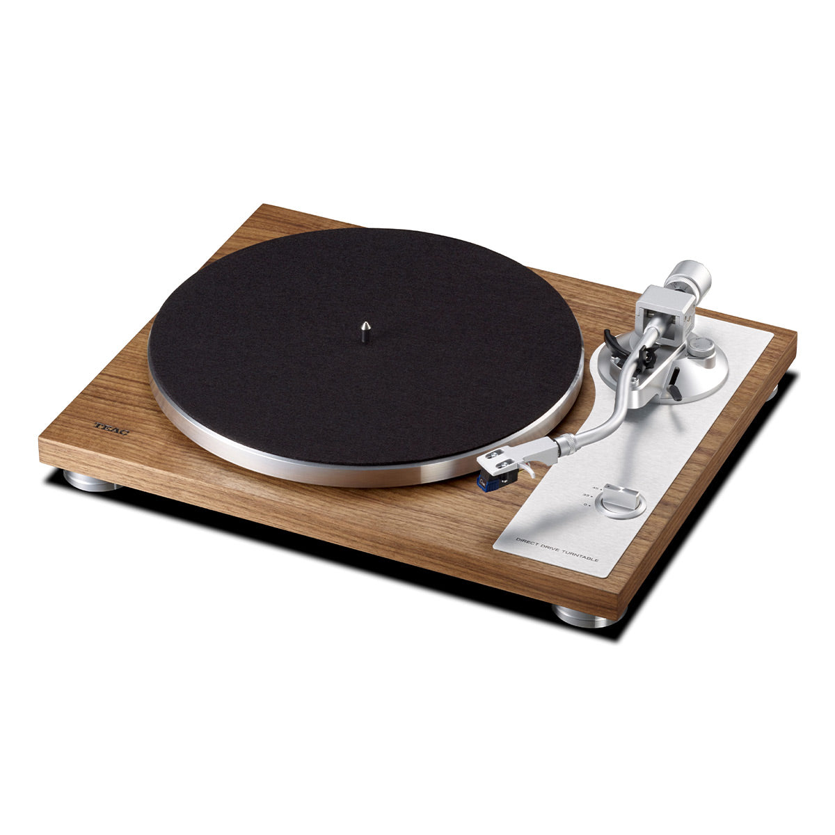 TEAC TN-4D-SE Direct-Drive Turntable with SAEC Tonearm, Built-In Phono Amp, Anti-Skate, and Pre-Installed Sumiko MM Cartridge (Walnut)