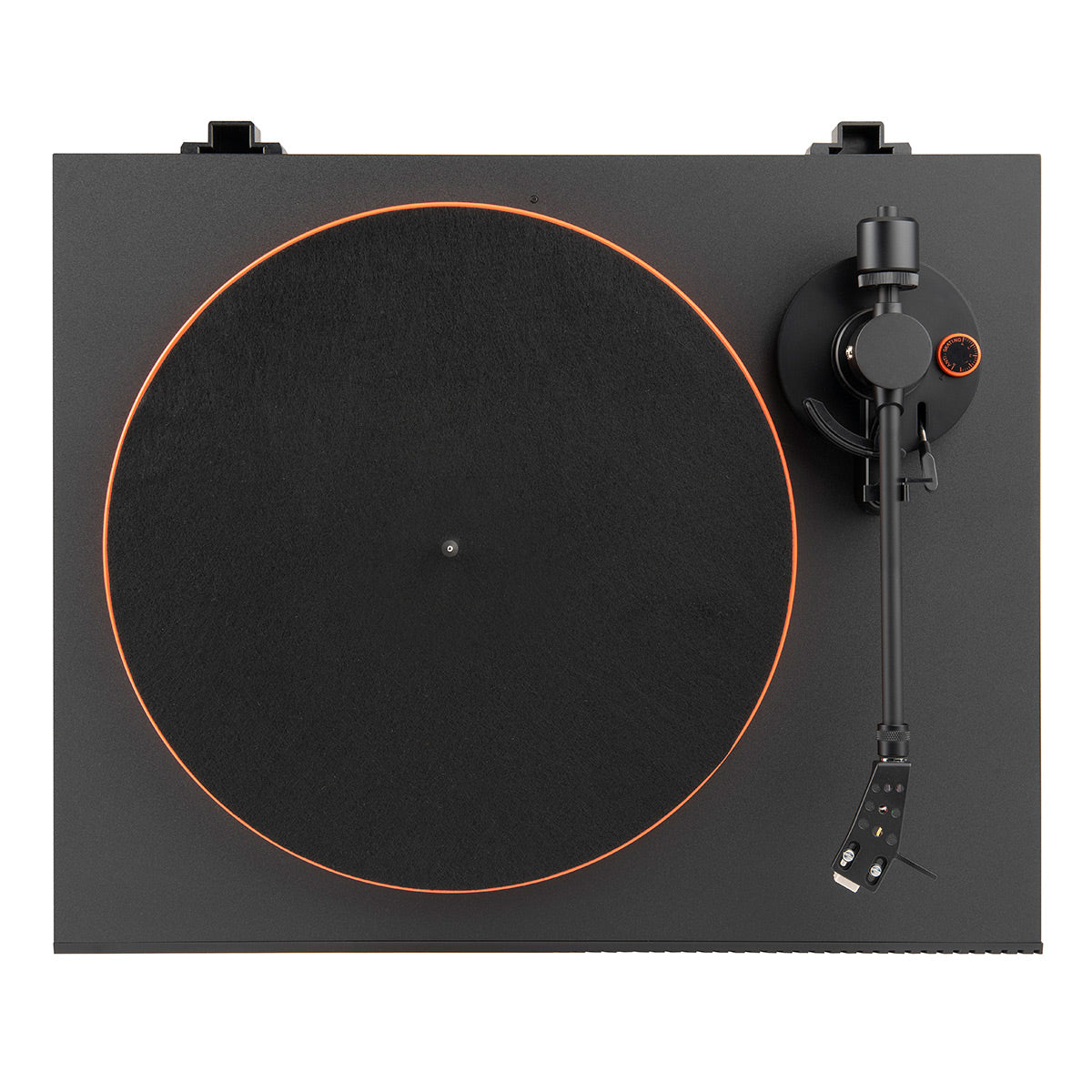 JBL Spinner BT Semi-Automatic Belt-Drive Turntable with Bluetooth 5.3 and Installed Audio Technica Cartridge (Black & Orange)