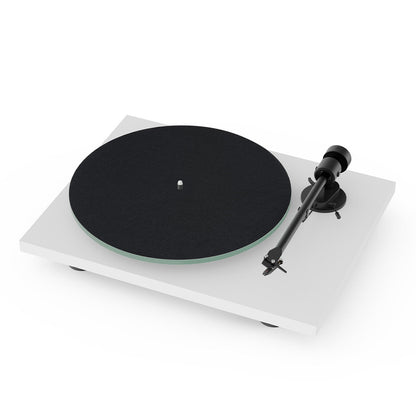 Pro-Ject T1 Evo Phono Turntable with Built-In Preamp (White)