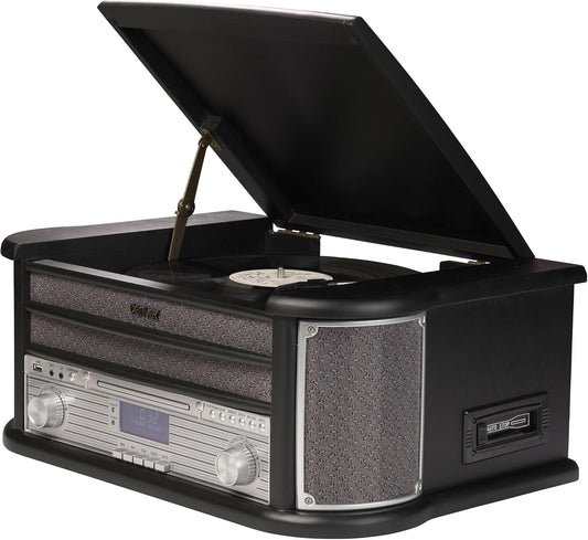 9-IN-1 HIFI STEREO SYSTEM WITH VINYL RECORD AND CD PLAYER