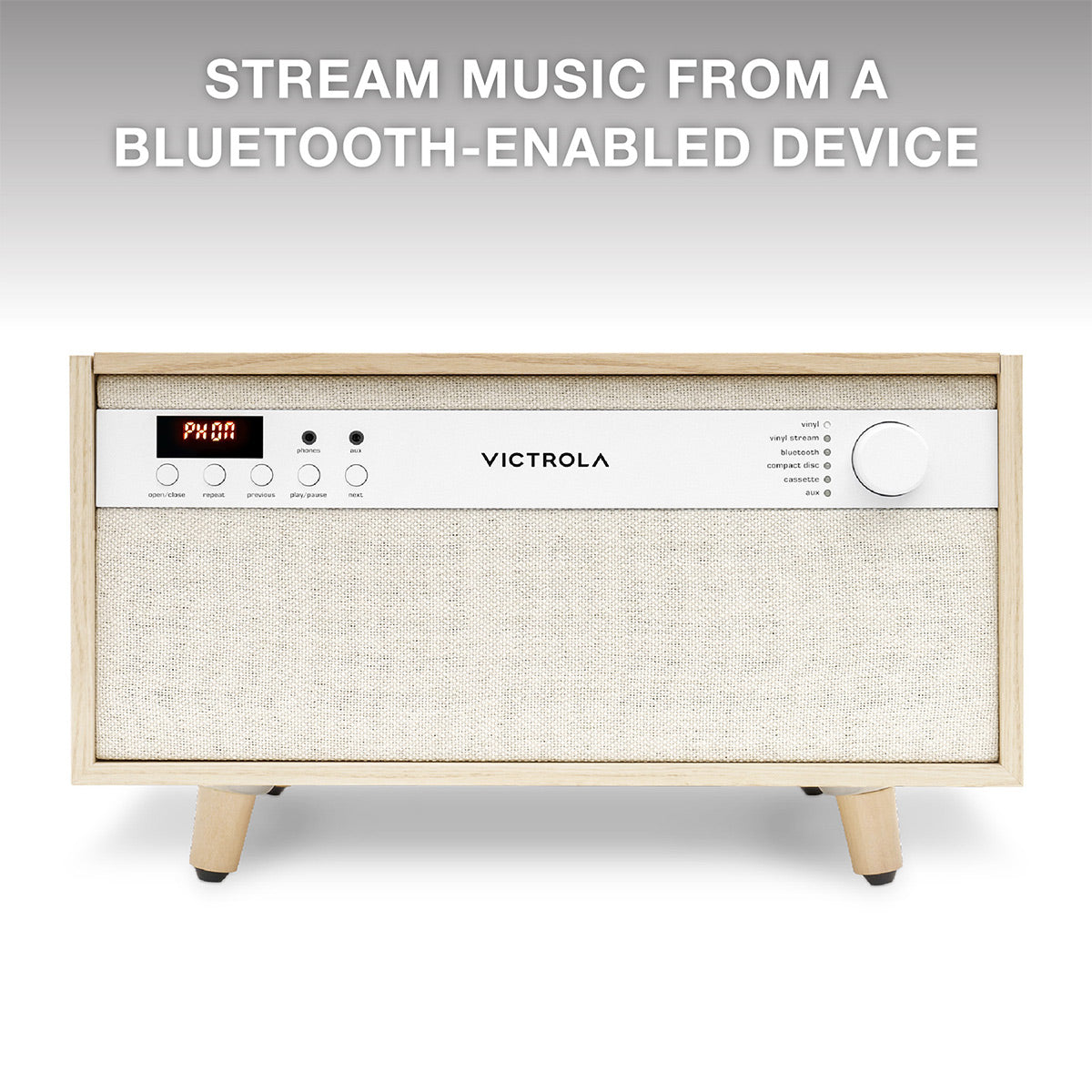 Victrola Victrola Century 6-in-1 Music Center (Natural)