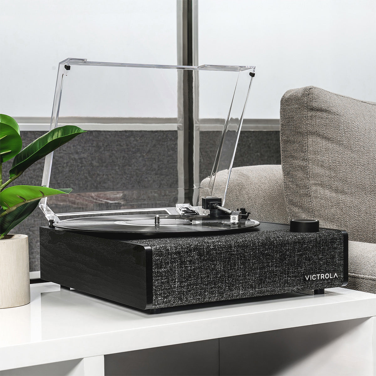 Victrola Eastwood II Bluetooth Turntable with Built-In Speakers (Black)