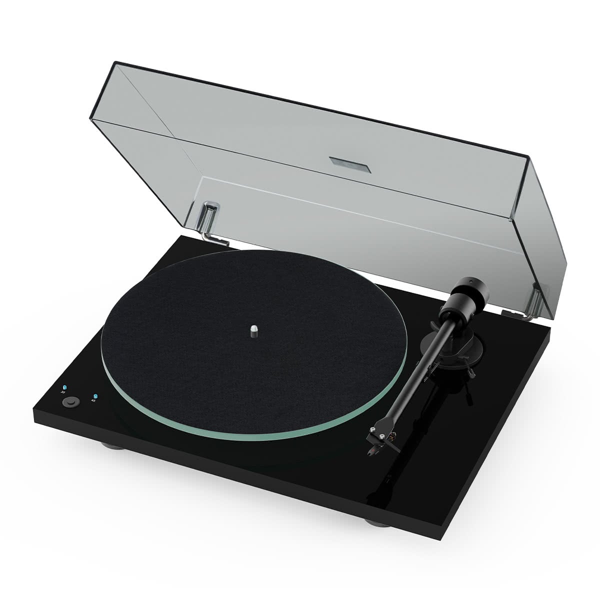 Pro-Ject T1 Reference Turntable with Speed Change and Pre-Amp (Black)